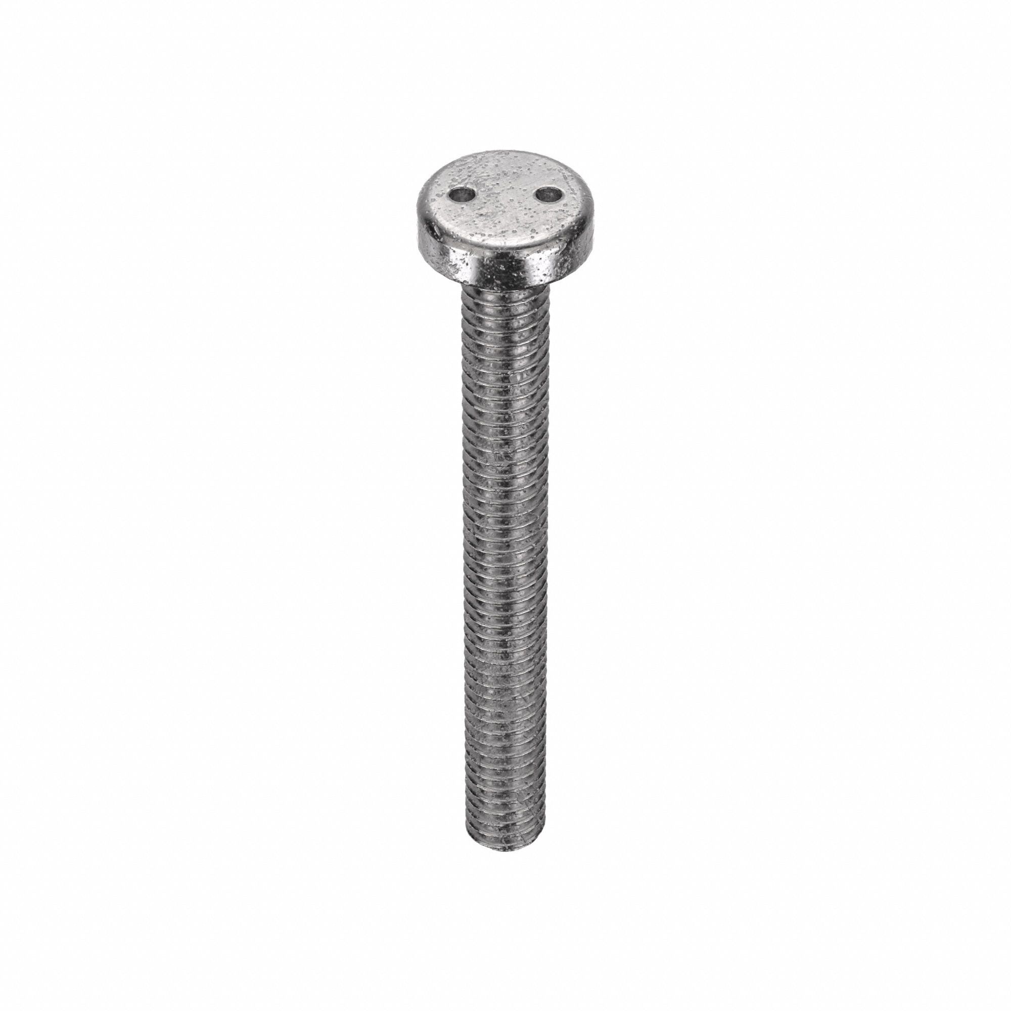 VIS INVIOLABLE,NO8-32,1½PO LO,INOX 18-8,BRUT,PLATE,CYLINDRIQUE,25PQ