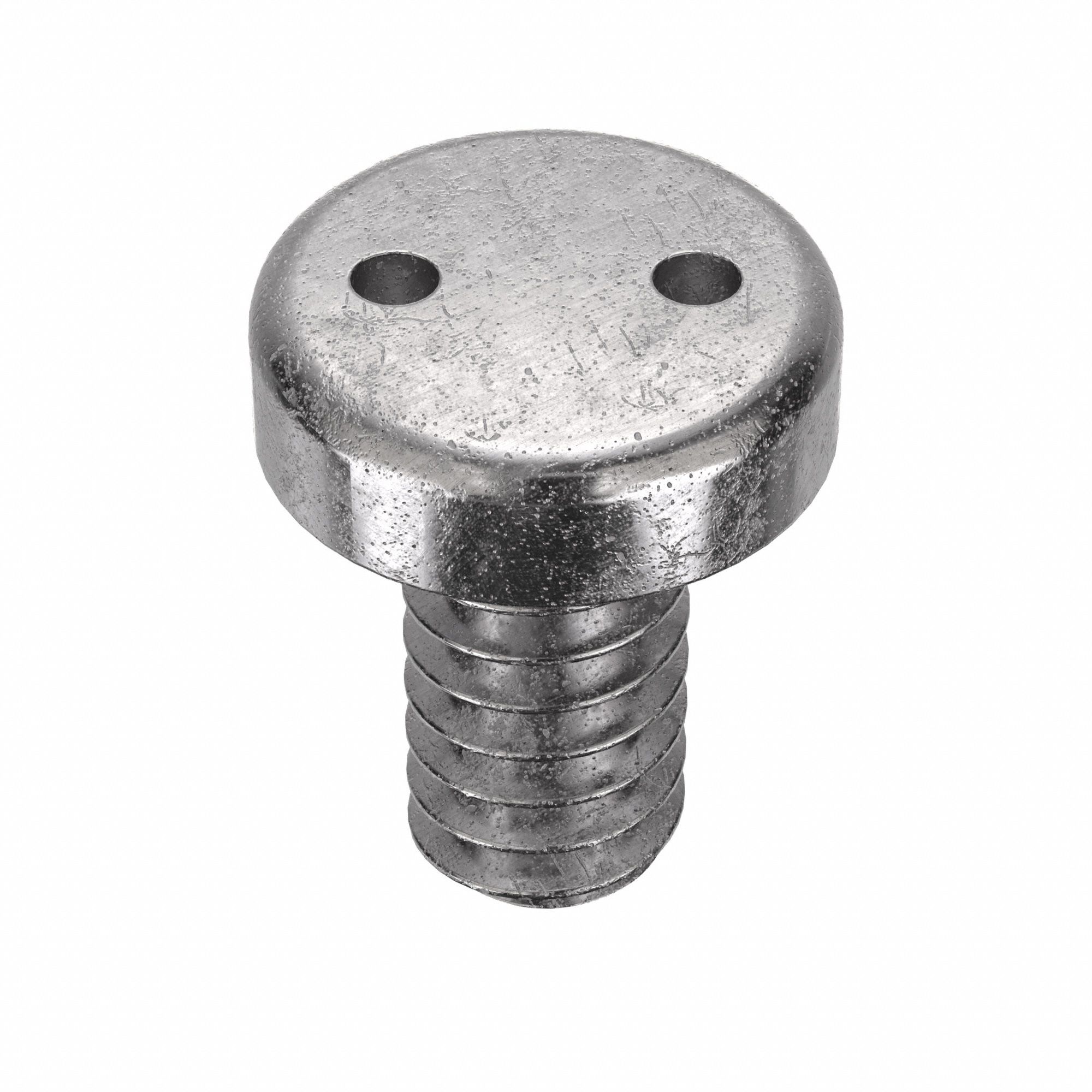 Tamper Resistant Screw: #10-24 Thread Size, 3/8 in Lg, Stainless Steel, Plain, Pan, Spanner, 50 PK