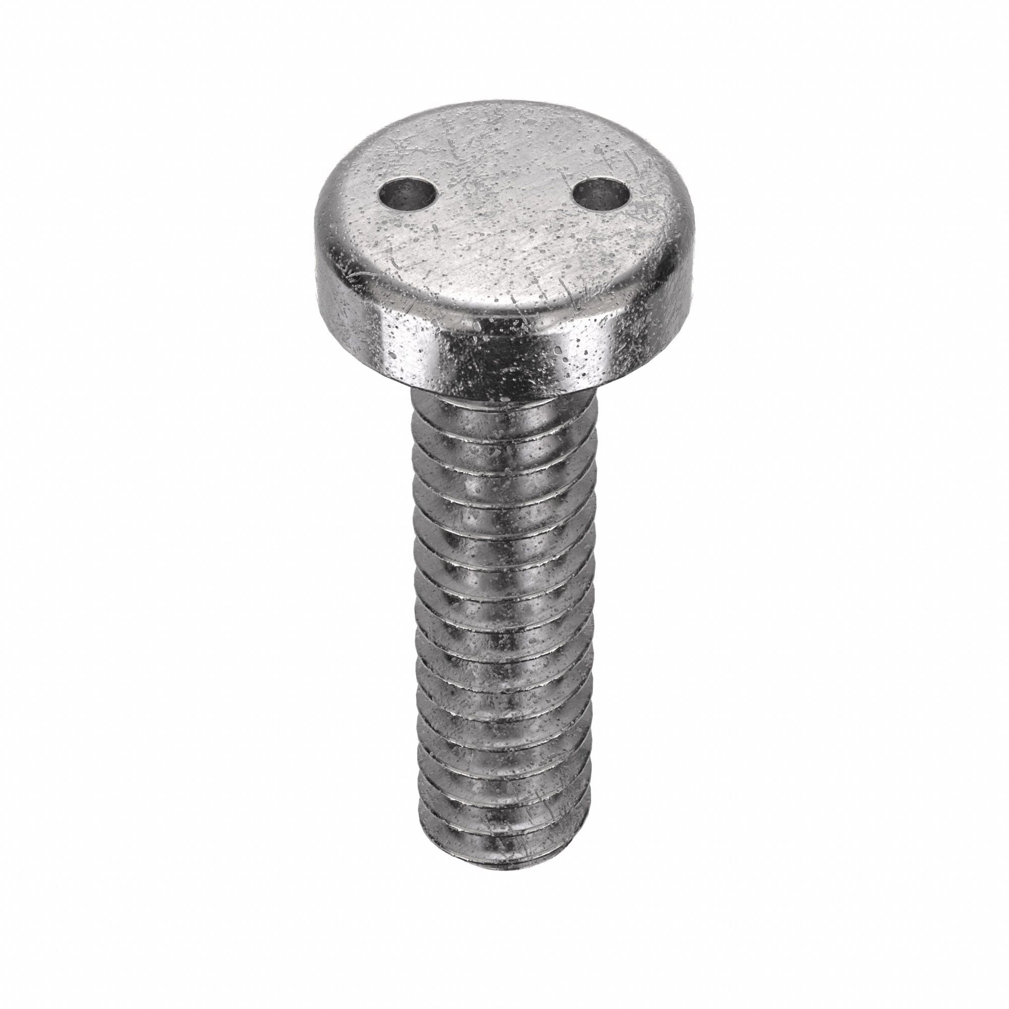 Tamper Resistant Screw: #10-24 Thread Size, 3/4 in Lg, Stainless Steel, Plain, Pan, Spanner, 25 PK
