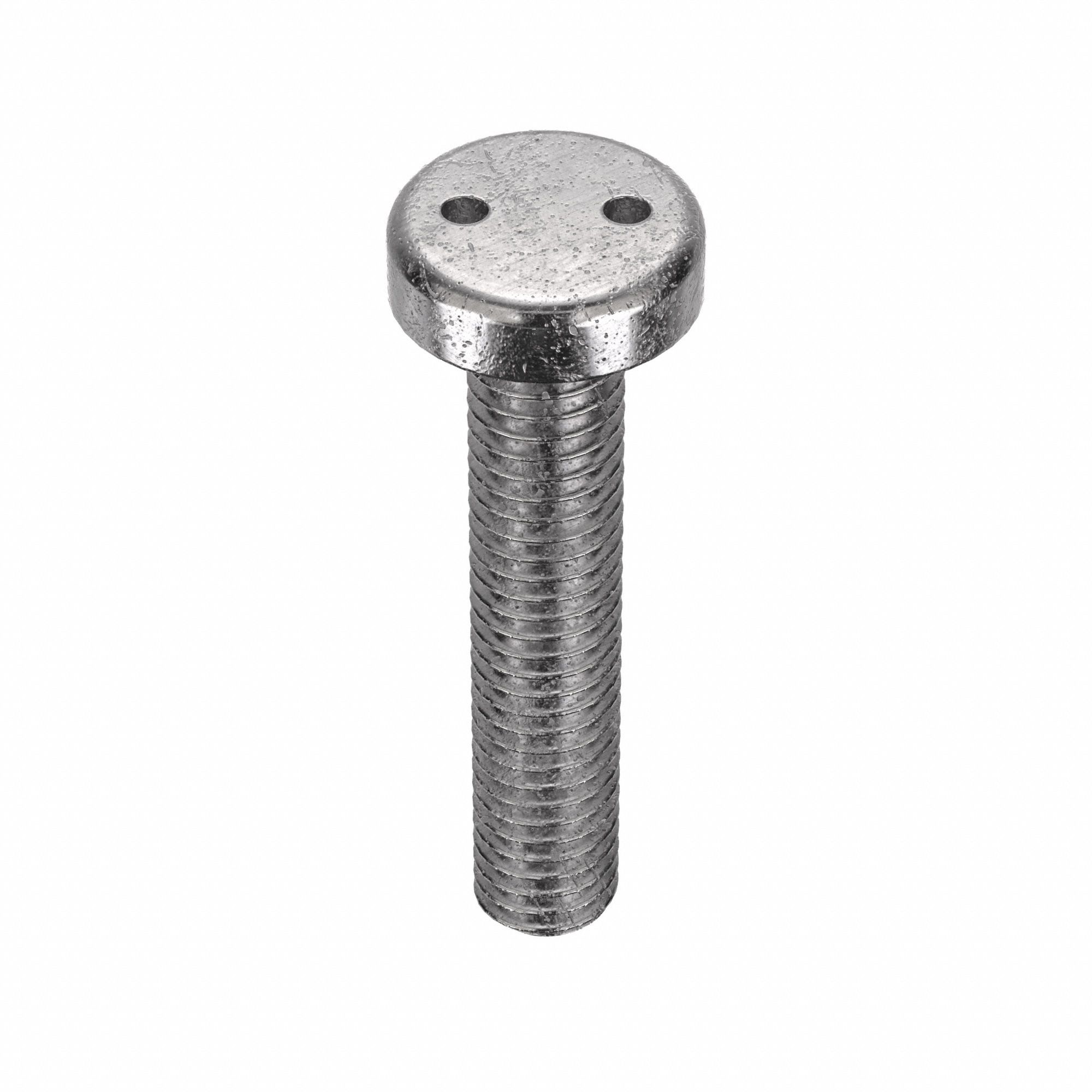 TAMPER RESISTANT SCREW, #10-32 THREAD, 1 IN L, 18-8 STAINLESS STEEL, PLAIN FINISH, PAN, 25 PK