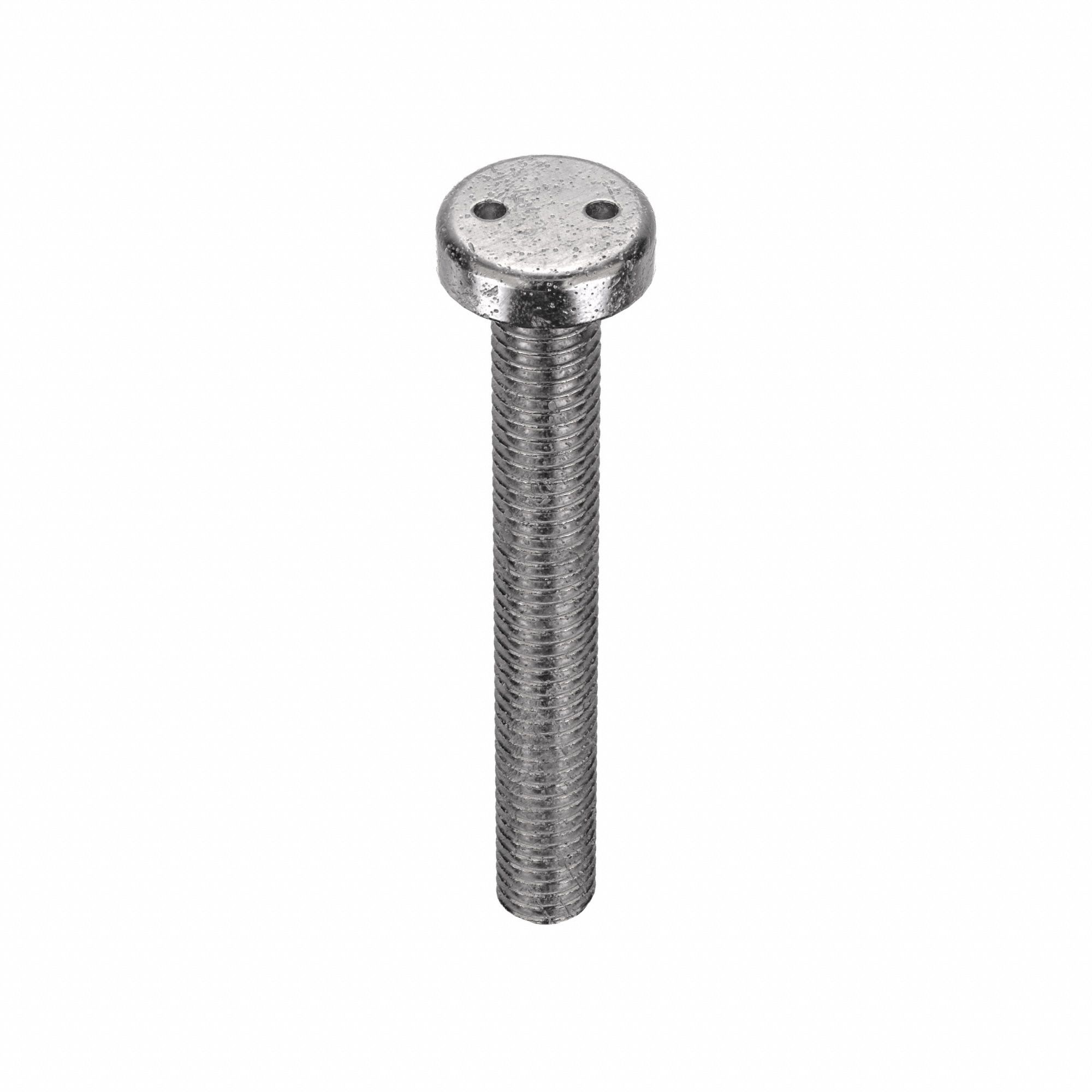 TAMPER RESISTANT SCREW, #10-32 THREAD, 1&frac12; IN L, 18-8 SS, PLAIN FINISH, PAN, 25 PK