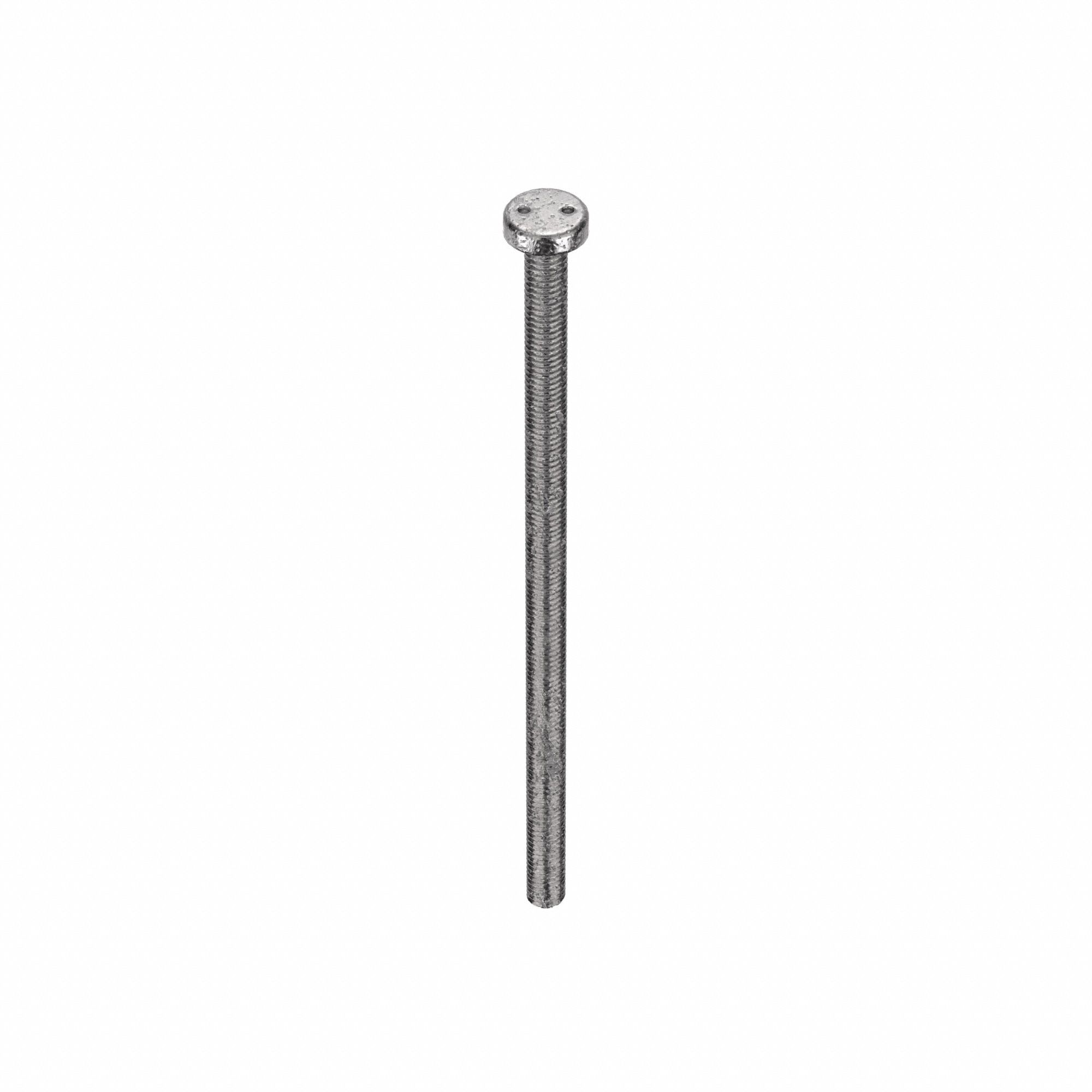 Tamper Resistant Screw: #10-32 Thread Size, 4 in Lg, Stainless Steel, Plain, Pan, Spanner, 25 PK