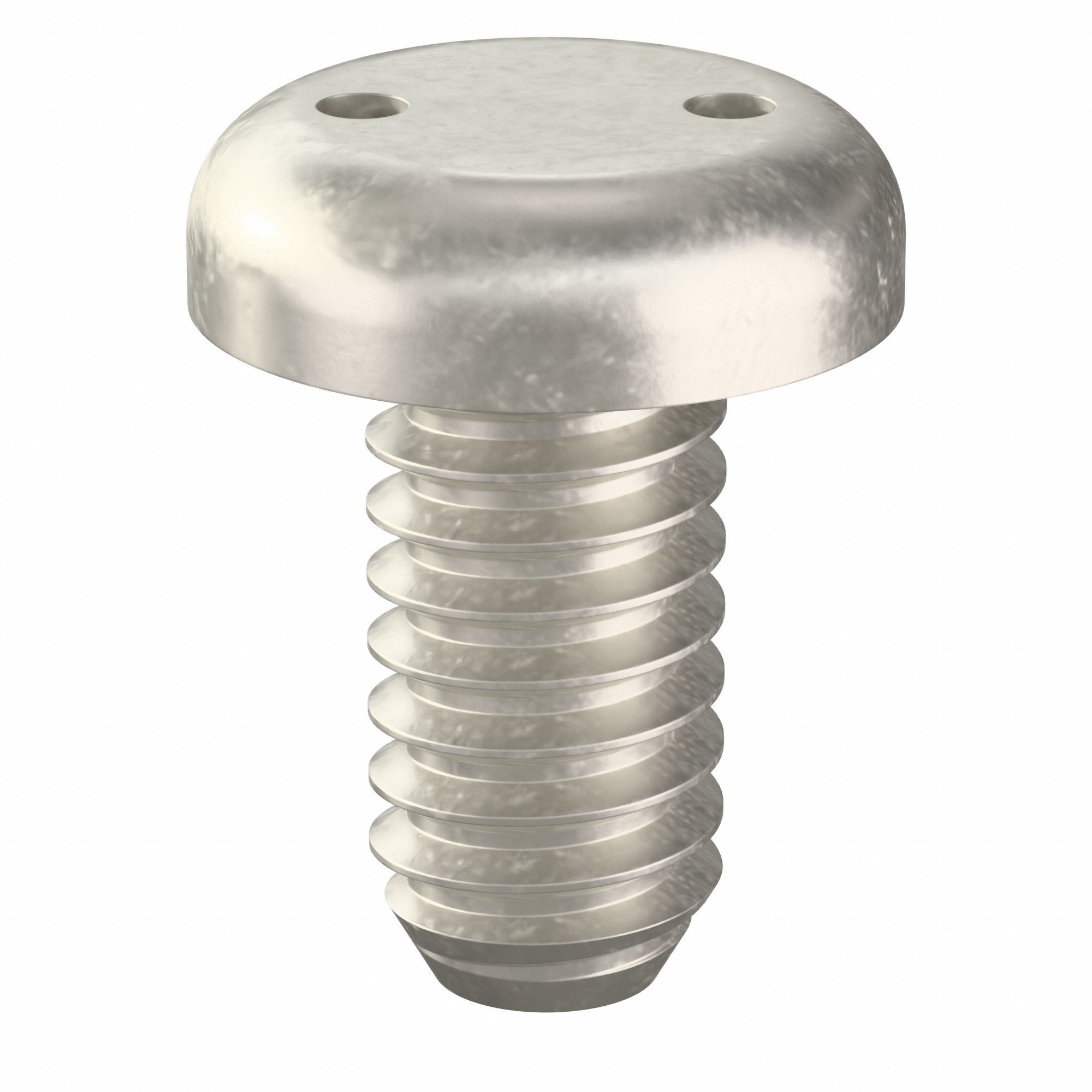 Tamper Resistant Screw: 1/4"-20 Thread Size, 1/2 in Lg, Stainless Steel, Plain, Pan, Spanner, 25 PK