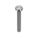 TAMPER RESISTANT SCREW, ¼"-20 THREAD, 2 IN L, 18-8 STAINLESS STEEL, PLAIN FINISH, PAN, 25 PK