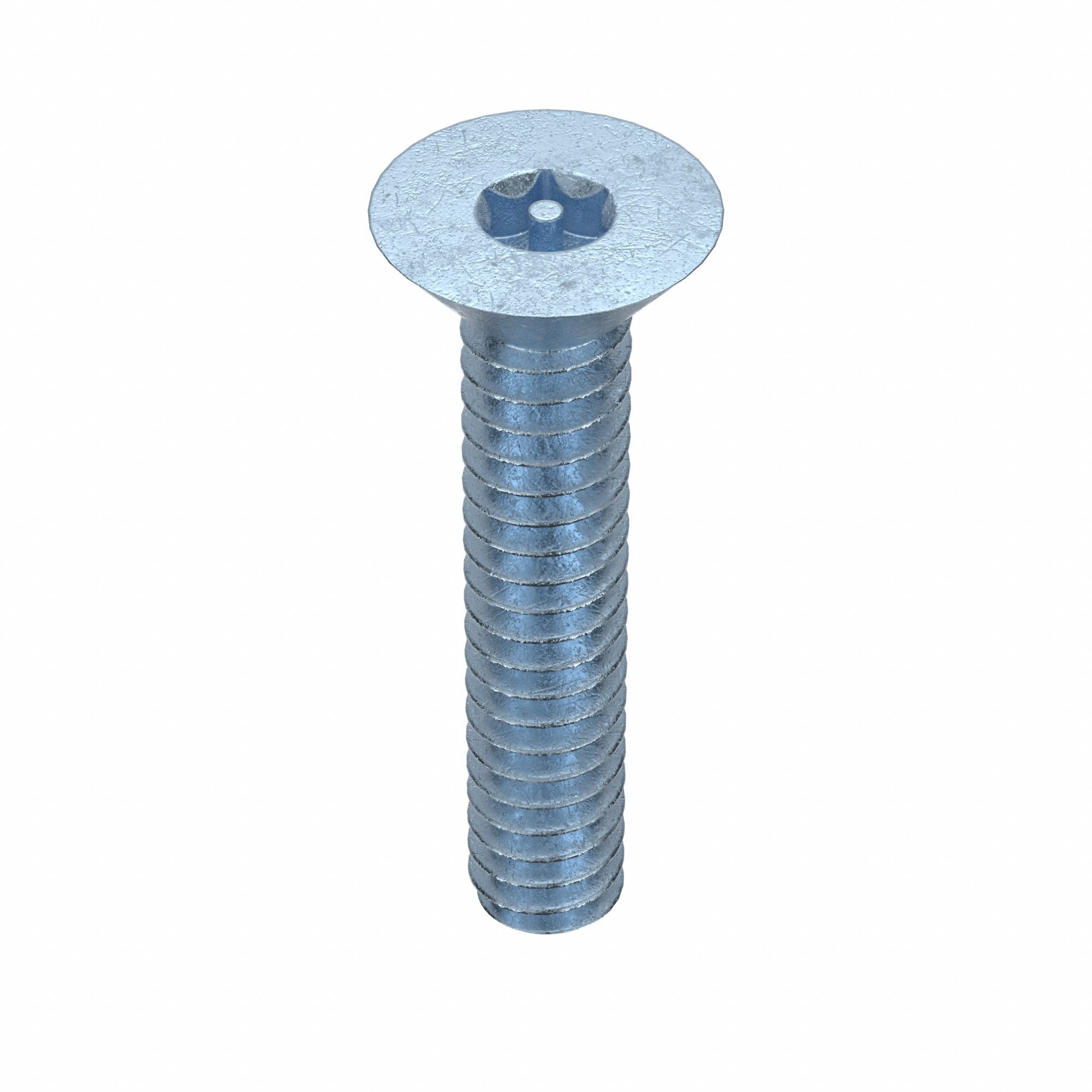 Machine Screw: #6-32 Thread Size, 3/4 in Lg, Steel, Zinc-Plated, Flat, Torx®/Star, 100 PK