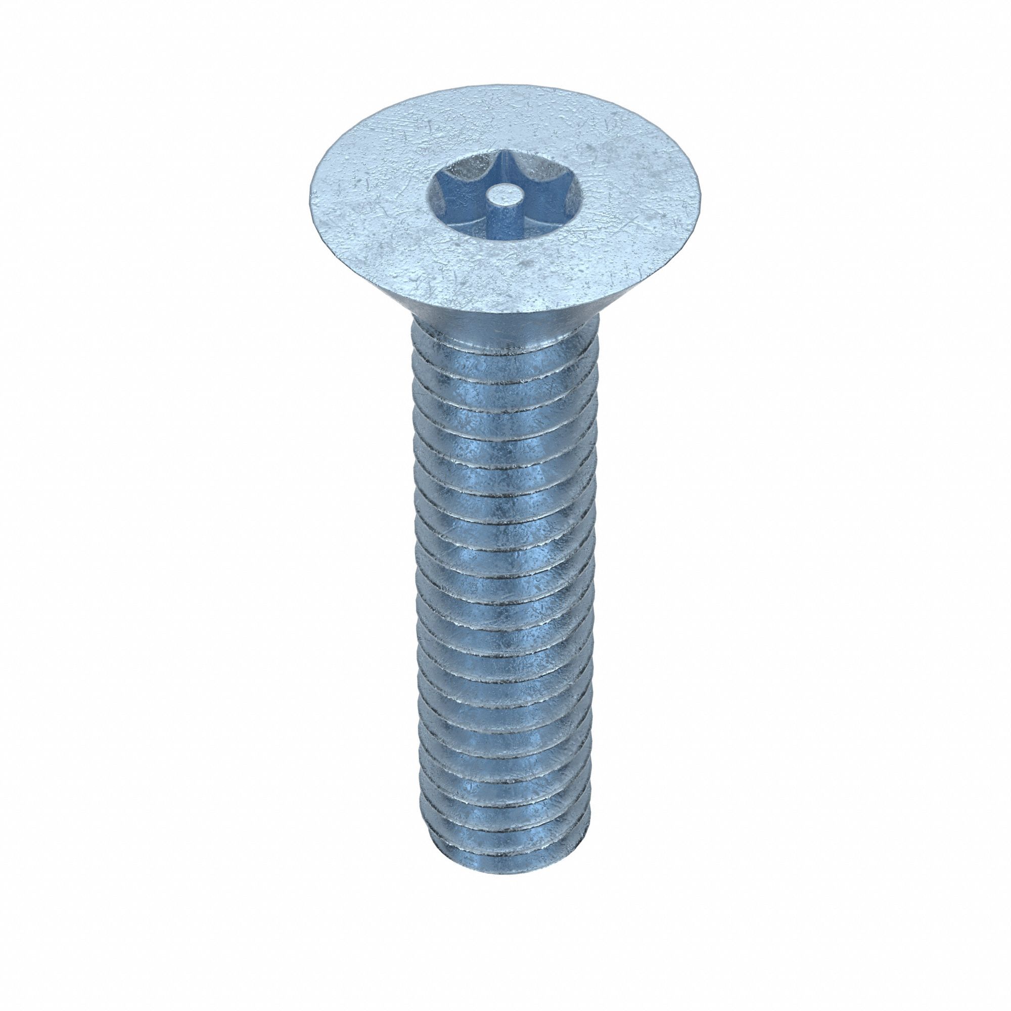 Machine Screw: #8-32 Thread Size, 3/4 in Lg, Steel, Zinc-Plated, Flat, Torx®/Star, 100 PK