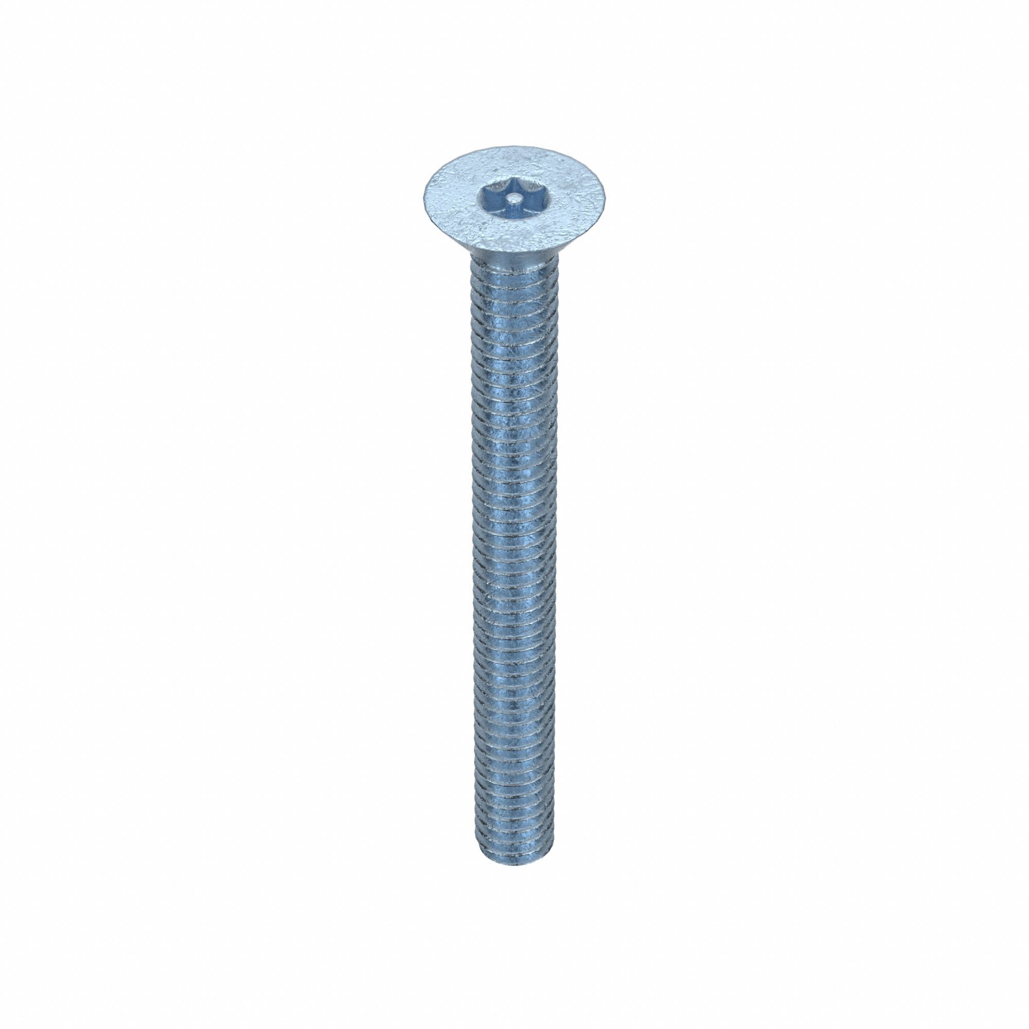 MS, 1/4"-20, Zinc Plated, 2 1/2"L, 10PK