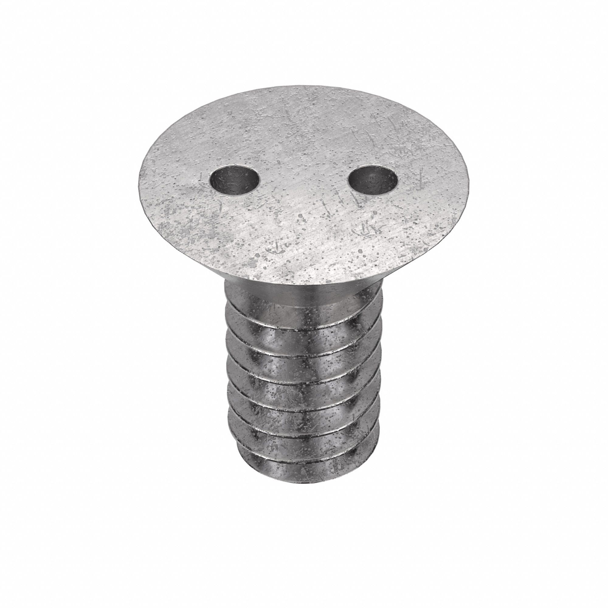 Tamper Resistant Screw: #4-40 Thread Size, 1/4 in Lg, Stainless Steel, Plain, Flat, Spanner, 50 PK