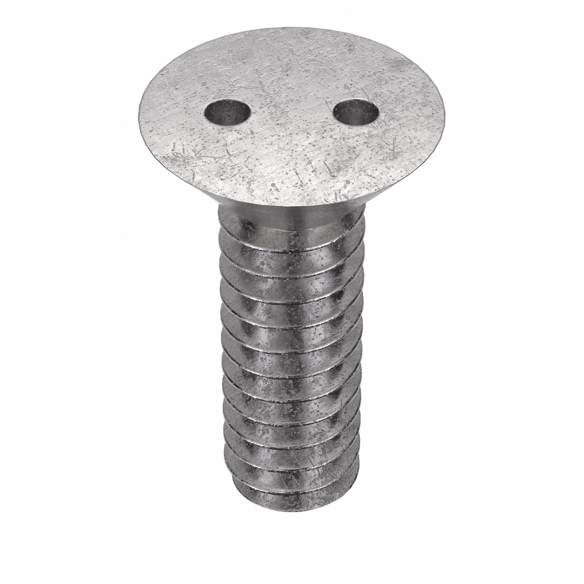 Tamper Resistant Screw: #10-24 Thread Size, 3/8 in Lg, Stainless Steel, Passivated, Flat, 25 PK