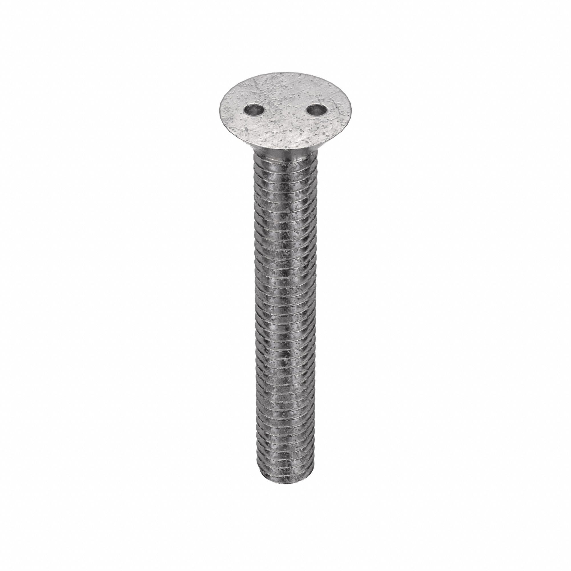 TAMPER RESISTANT SCREW, #8-32 THREAD, 1¼ IN L, 18-8 SS, PLAIN FINISH, FLAT, 2A, 25 PK