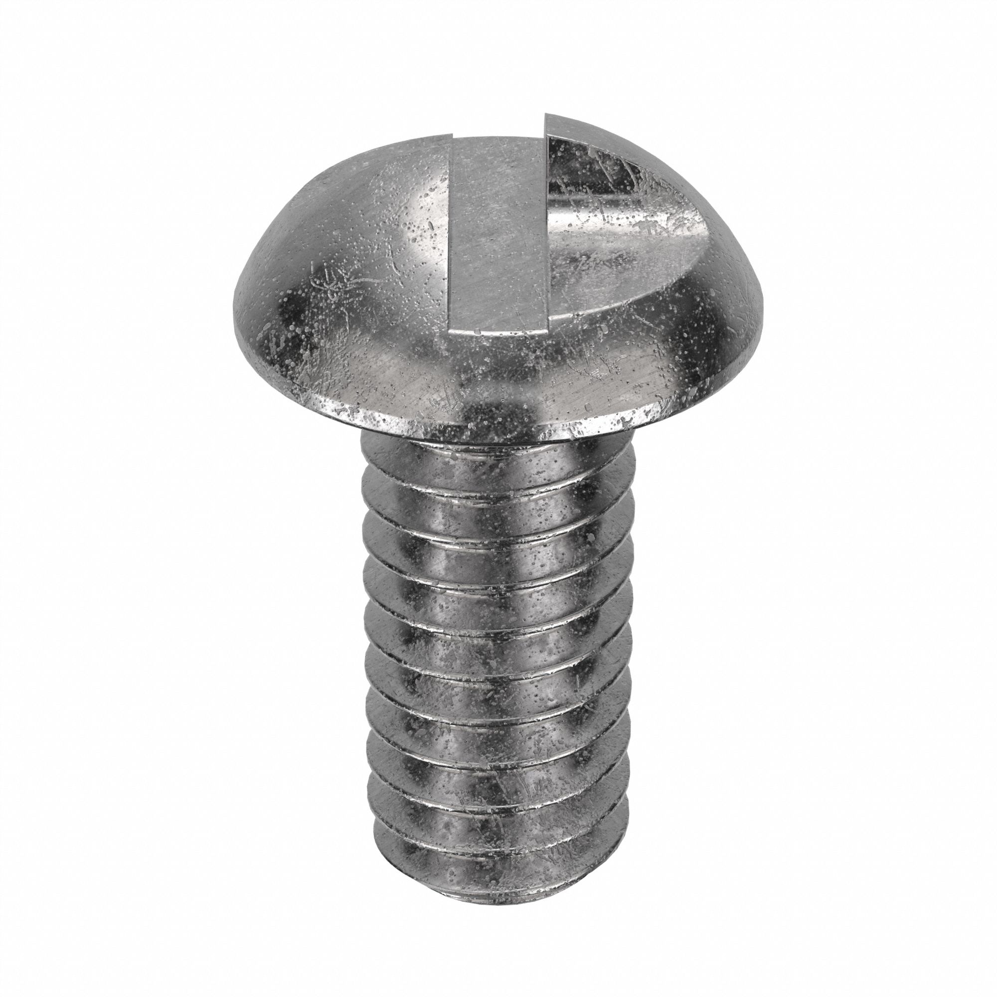 Tamper Resistant Screw: #8-32 Thread Size, 3/8 in Lg, Stainless Steel, Plain, Round, One-Way, 100 PK
