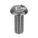 TAMPER RESISTANT SCREW, #8-32 THREAD, 1½ IN L, 18-8 SS, PLAIN FINISH, ROUND, 100 PK