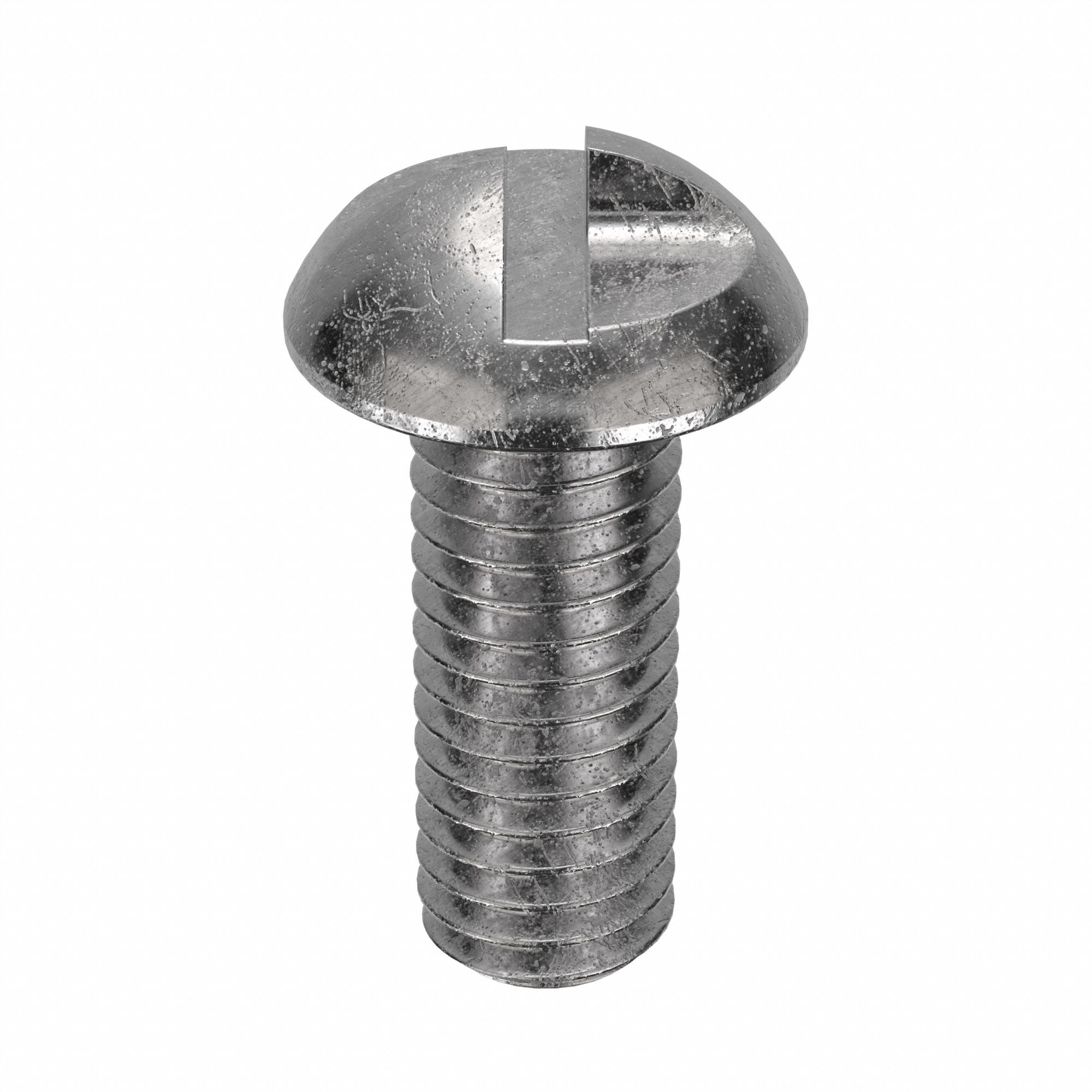 TAMPER RESISTANT SCREW, #10-24 THREAD, 1&frac12; IN L, 18-8 SS, PLAIN FINISH, ROUND, 25 PK