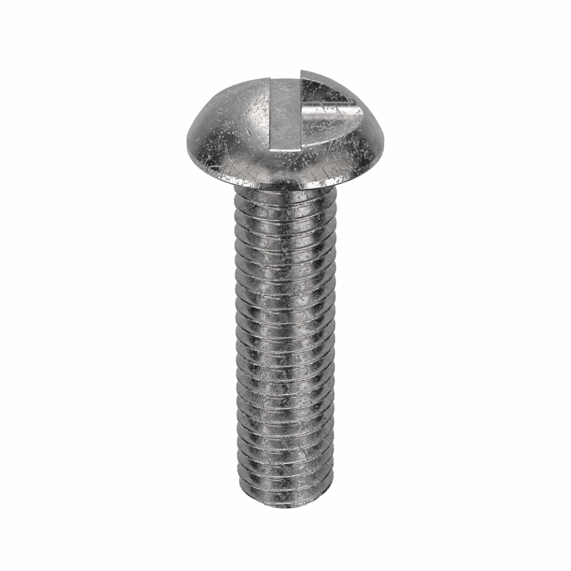 Tamper Resistant Screw: #10-32 Thread Size, 5/8 in Lg, Stainless Steel, Plain, Round, One-Way, 50 PK