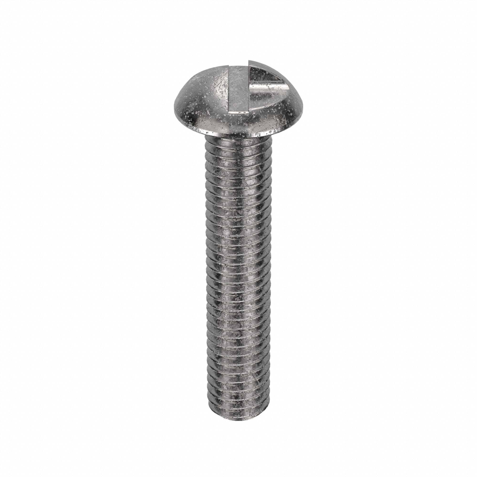 Tamper Resistant Screw: #10-32 Thread Size, 3/4 in Lg, Stainless Steel, Plain, Round, One-Way, 50 PK