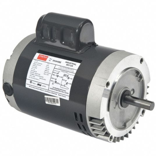 General Purpose Motor, 1/2 HP, Capacitor-Start, Nameplate RPM 1725