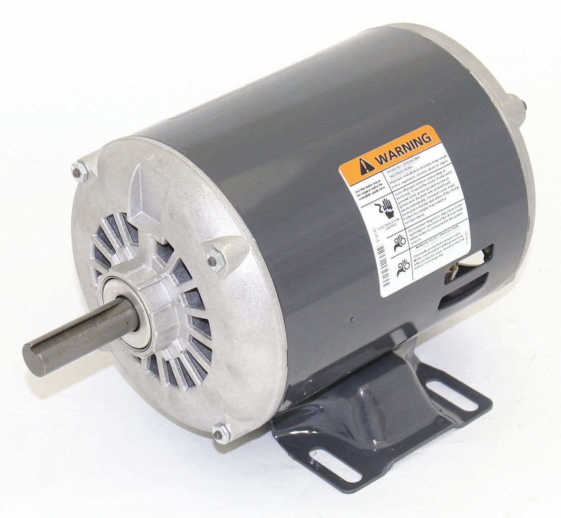 DAYTON 1/2 HP General Purpose Motor,Split-Phase,1725 Nameplate RPM,Voltage 115,Frame 56 - 5K597 ...