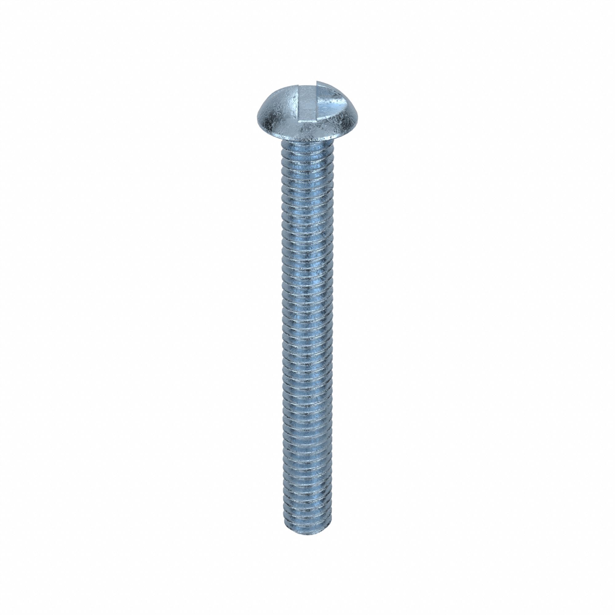 TAMPER RESISTANT SCREW, #8-32 THREAD, 1½ IN L, STEEL, ZINC PLATED, ROUND, ONE-WAY, 100 PK