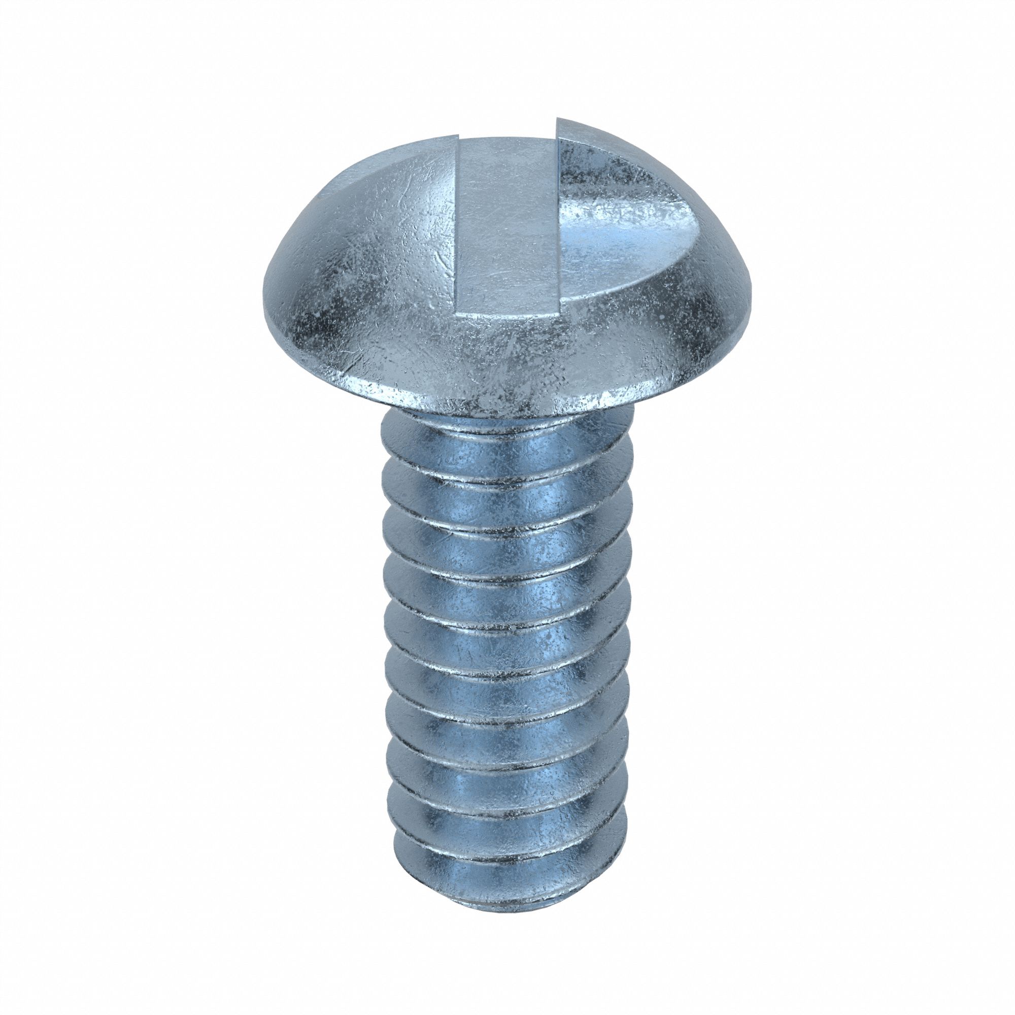Tamper Resistant Screw: #10-24 Thread Size, 1/2 in Lg, Steel, Zinc-Plated, Round, One-Way, 100 PK