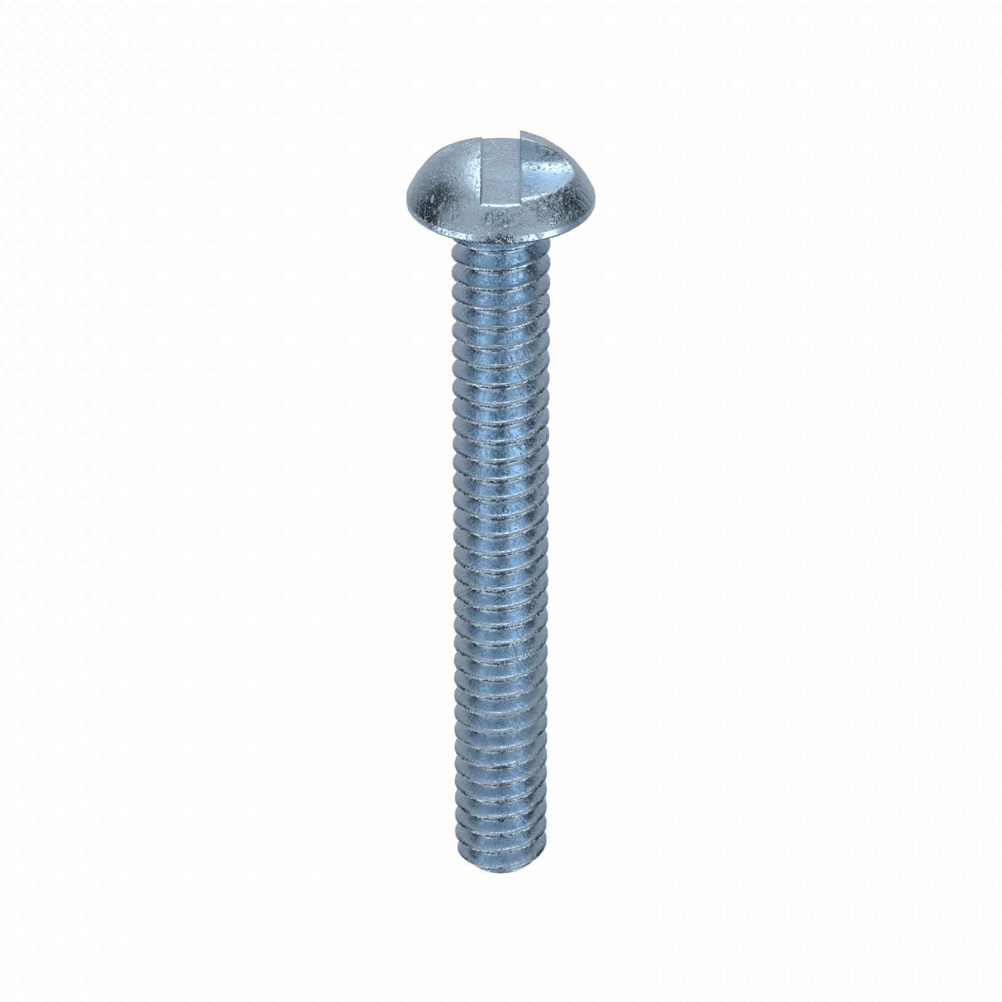 TAMPER RESISTANT SCREW, #10-24 THREAD, 1&frac12; IN L, STEEL, ZINC PLATED, ROUND, ONE-WAY, 100 PK