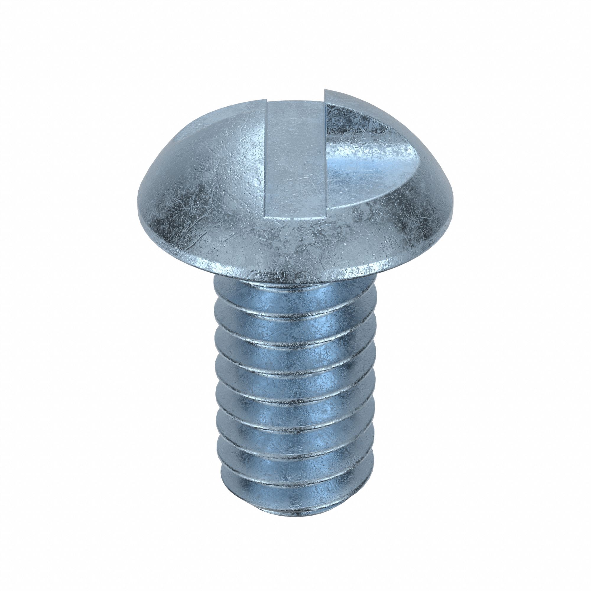 Tamper Resistant Screw: 1/4"-20 Thread Size, 1/2 in Lg, Steel, Zinc-Plated, Round, One-Way, 100 PK