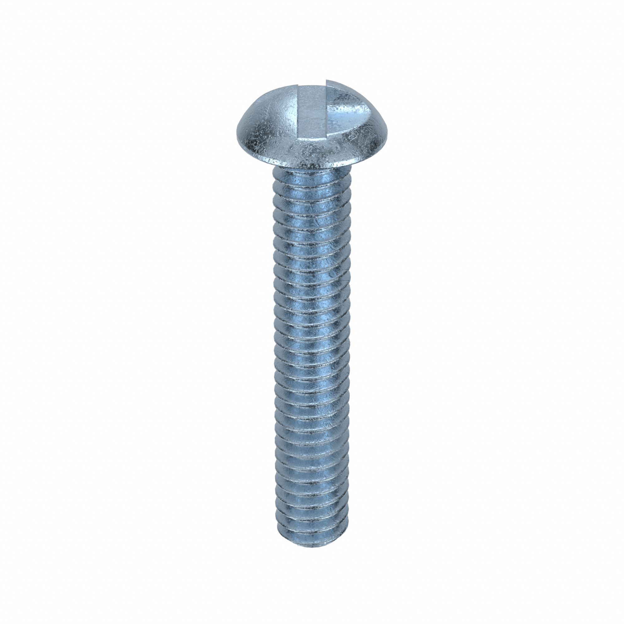 Tamper Resistant Screw: 1/4"-20 Thread Size, 1 1/2 in Lg, Steel, Zinc-Plated, Round, One-Way, 50 PK