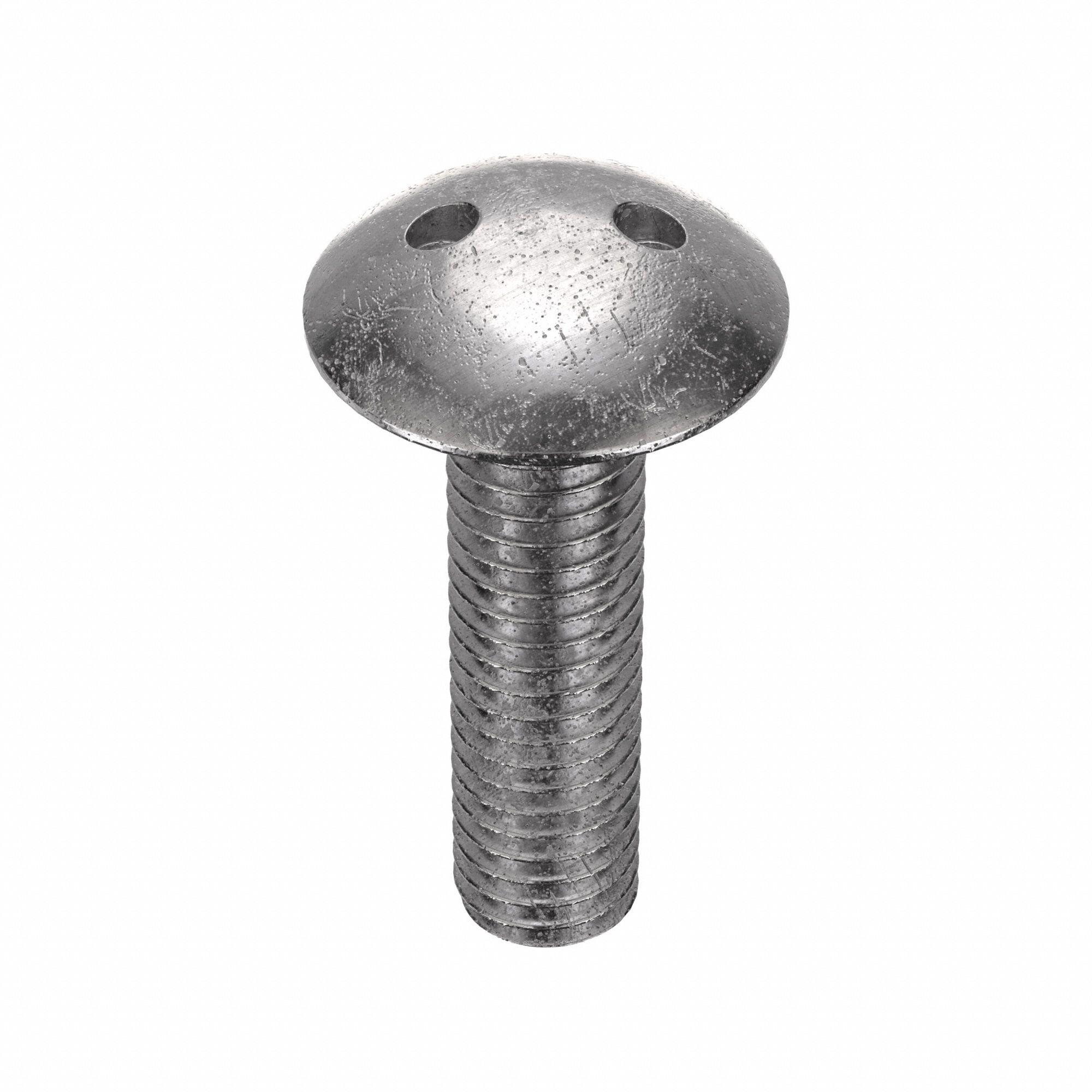 Tamper Resistant Screw: #10-32 Thread Size, 3/4 in Lg, Stainless Steel, Plain, Truss, Spanner, 10 PK
