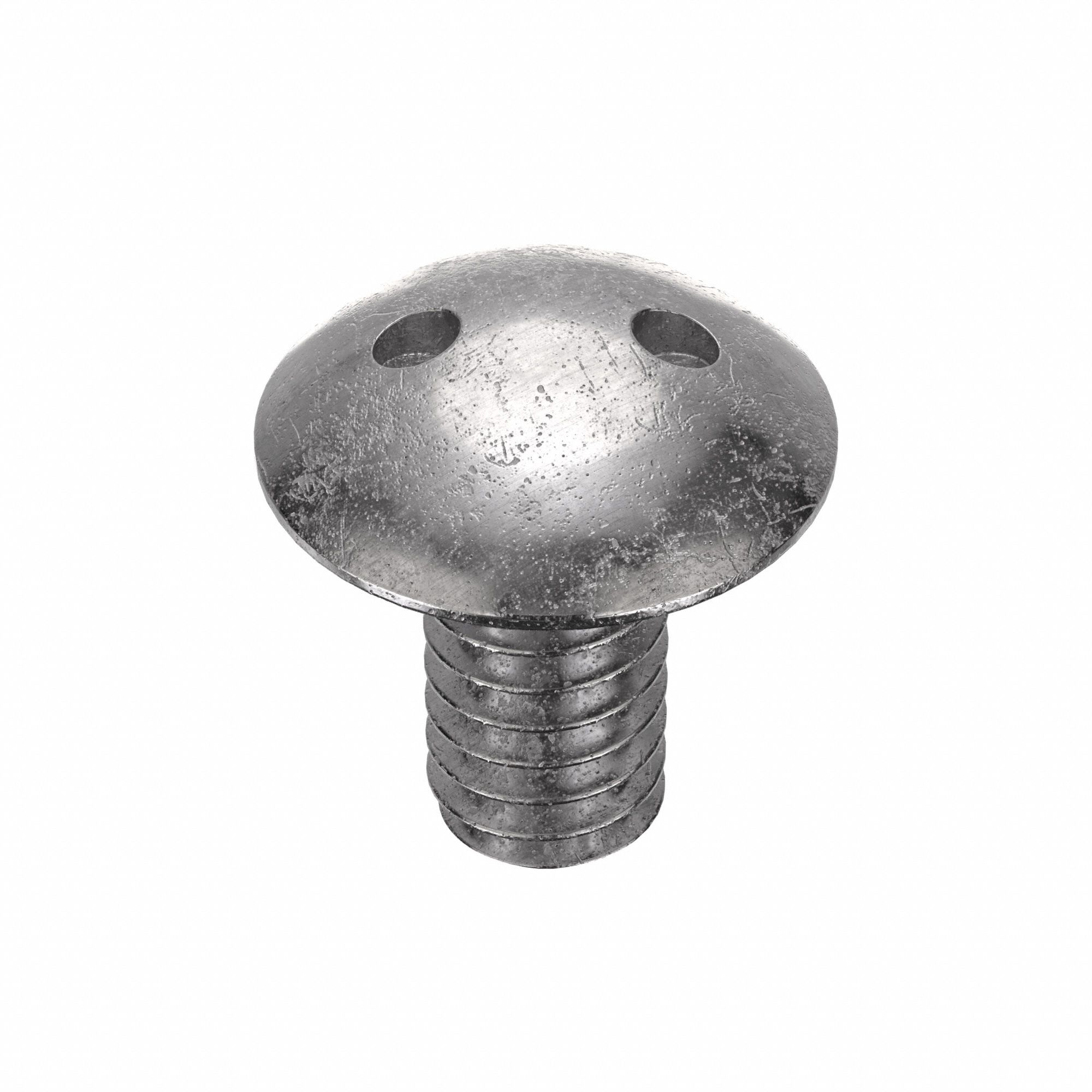Tamper Resistant Screw: 1/4"-20 Thread Size, 1/2 in Lg, Stainless Steel, Plain, Truss, 10 PK