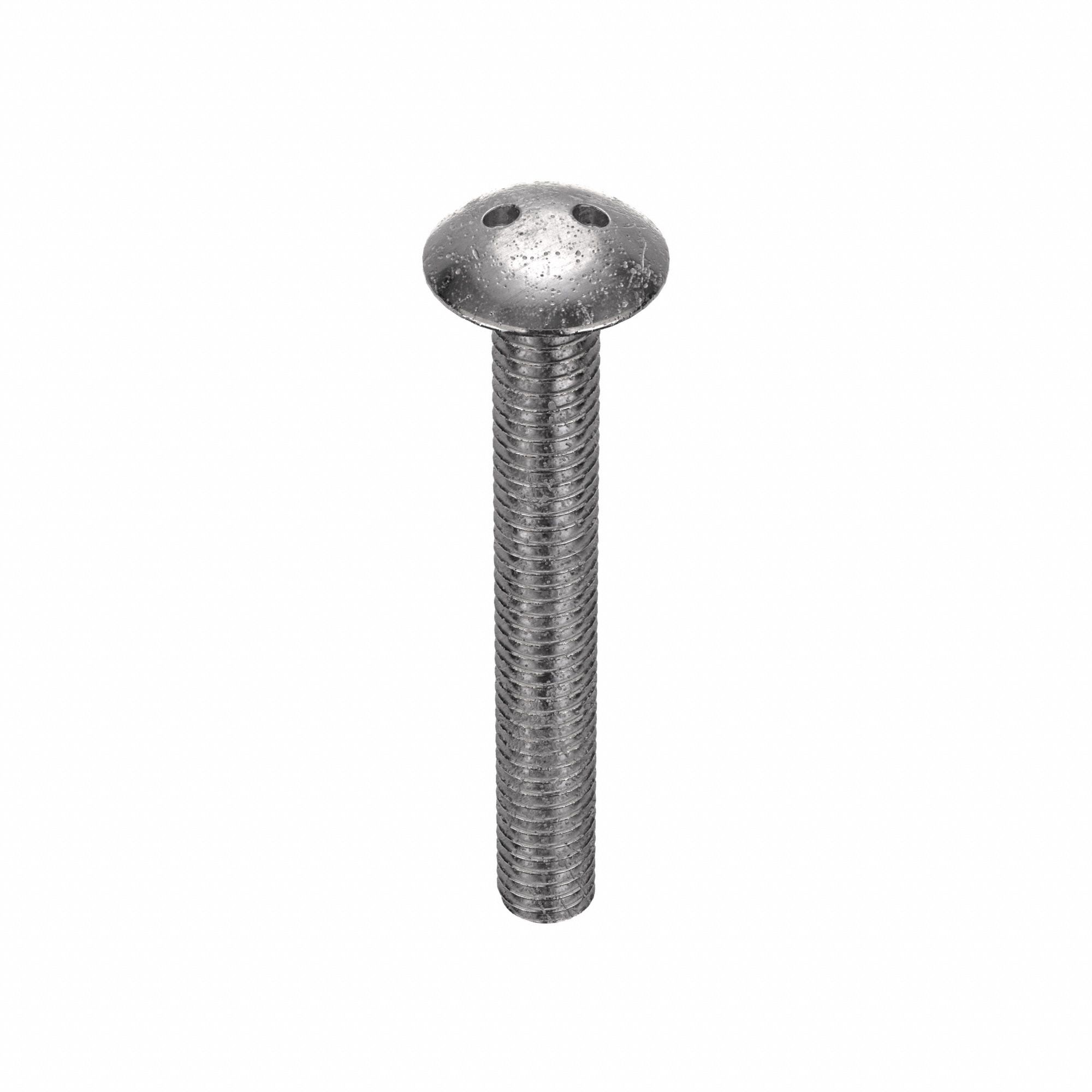 5/16"18 Thread Size, 2 1/2 in Lg, Tamper Resistant Screw 5KA43