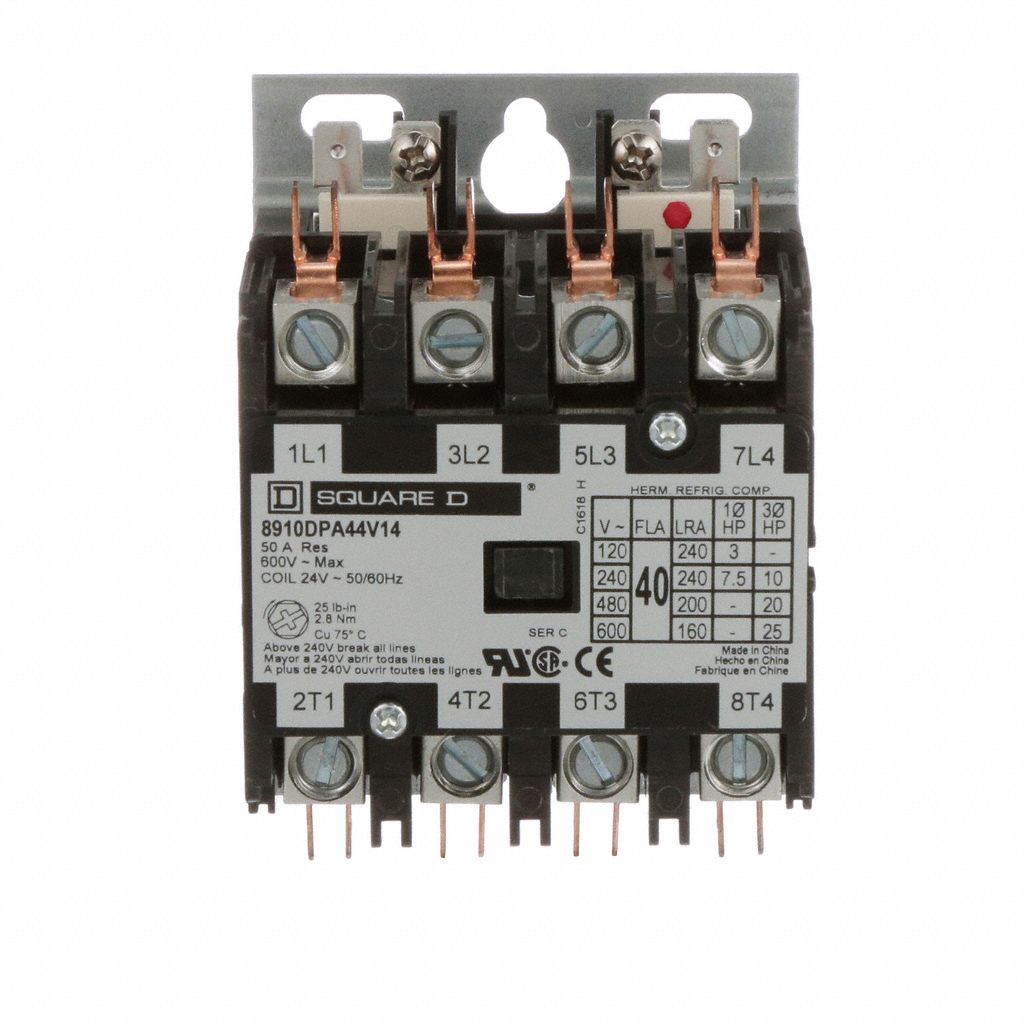 Square D Poles V Ac Definite Purpose Magnetic Contactor Kan