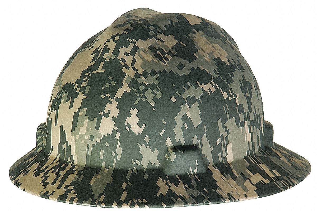 SLOTTED HAT, CSA Z94.1-2005, TYPE 1, CLASS E, PE, 4-PT FAS-TRAC III, FULL BRIM