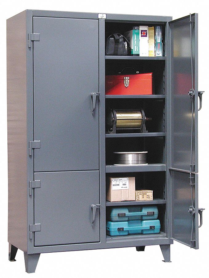 STRONG HOLD Heavy Duty Storage Cabinet, Dark Gray, 78" H X ...