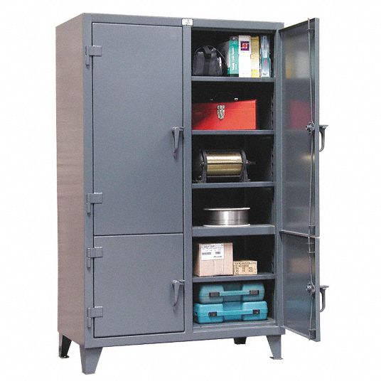 STRONG HOLD Heavy Duty Storage Cabinet, Dark Gray, 78 in H ...