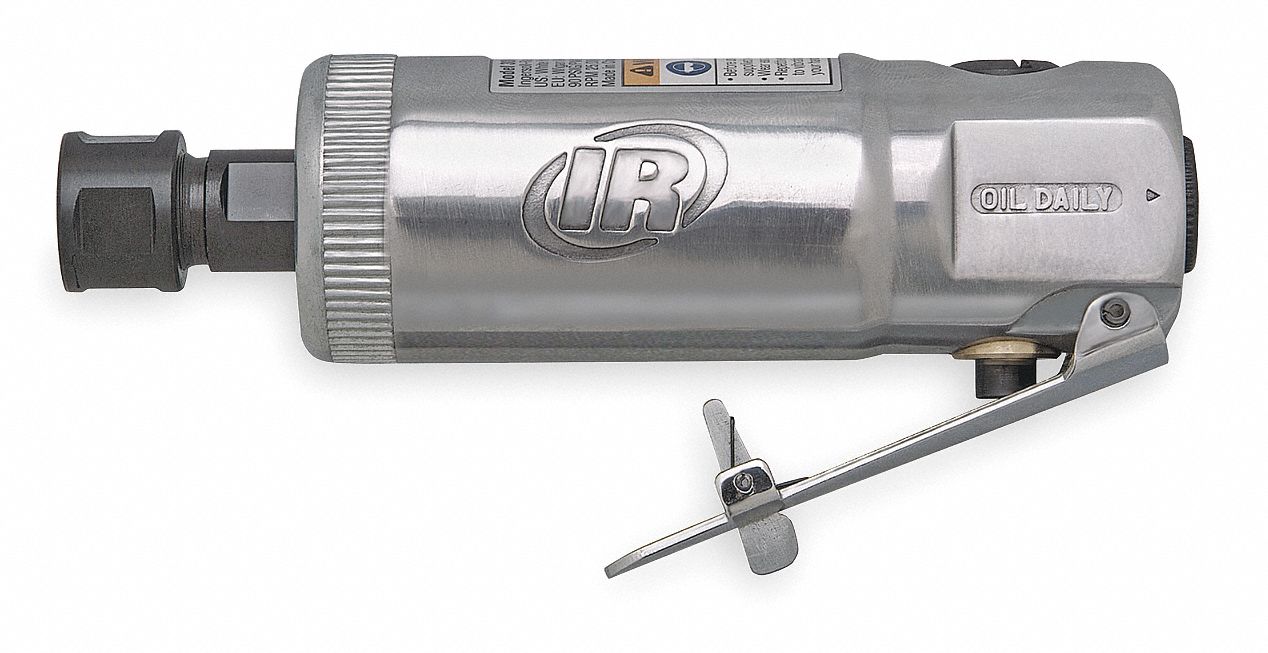 INGERSOLL RAND Front Exhaust Air Die Grinder, 1/4 in Collet, 25,000 rpm