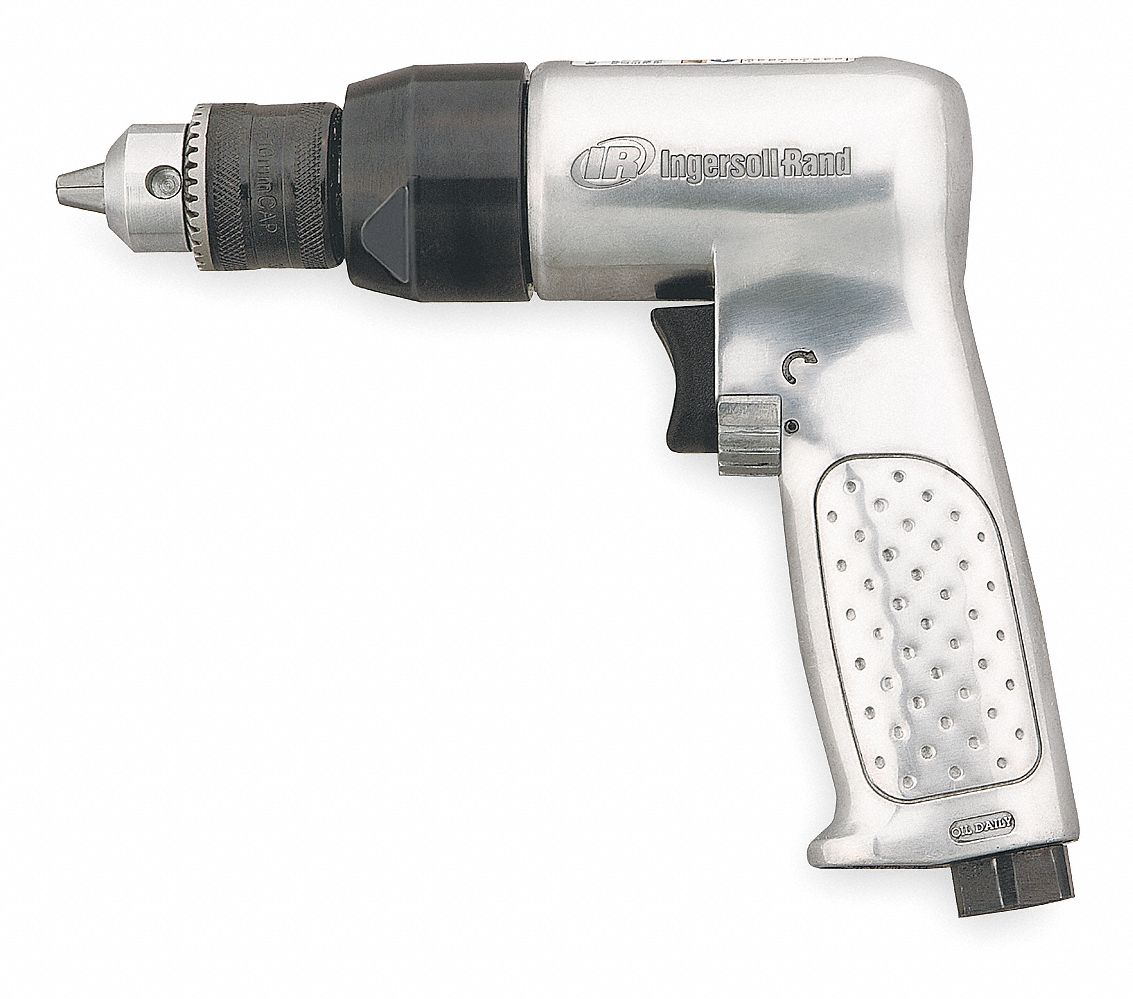 DRILL, 3/8 IN CHUCK SIZE, GENERAL DUTY, 2,000 RPM FREE SPEED, 0.5 HP, KEYED, REVERSIBLE