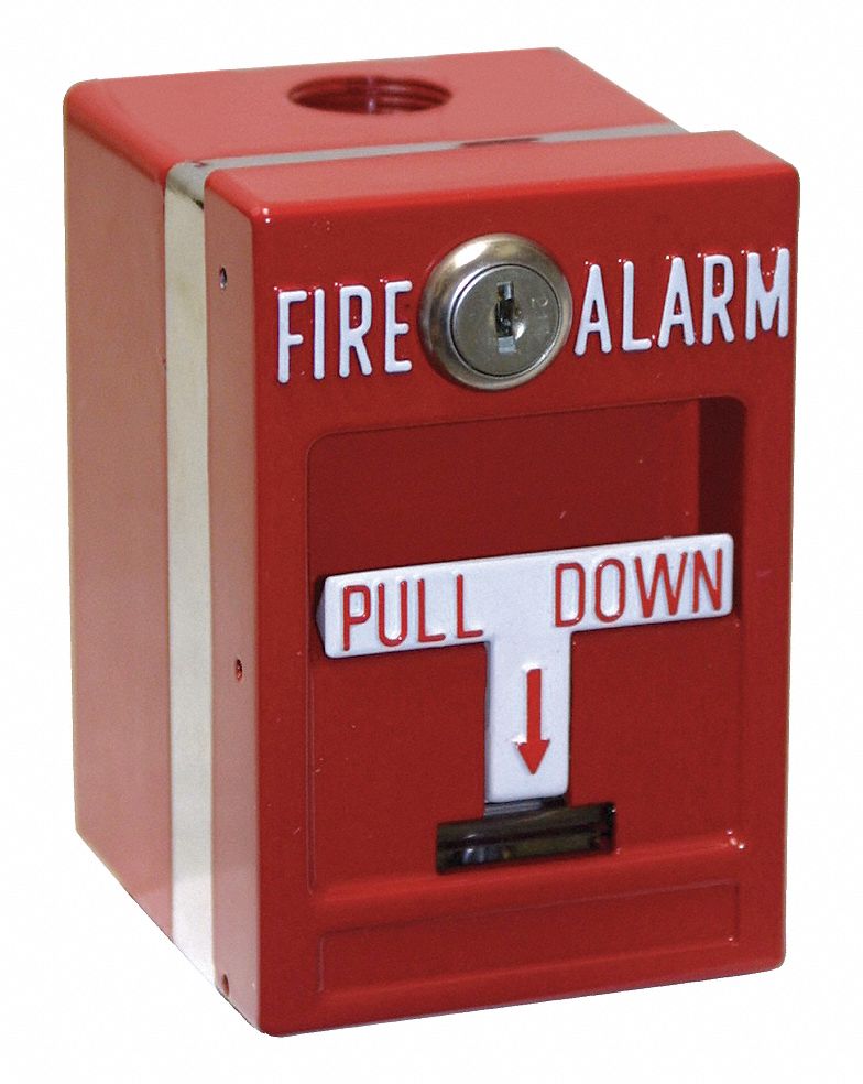 WEATHERPROOF PULL STATION DBL ACTION KEY