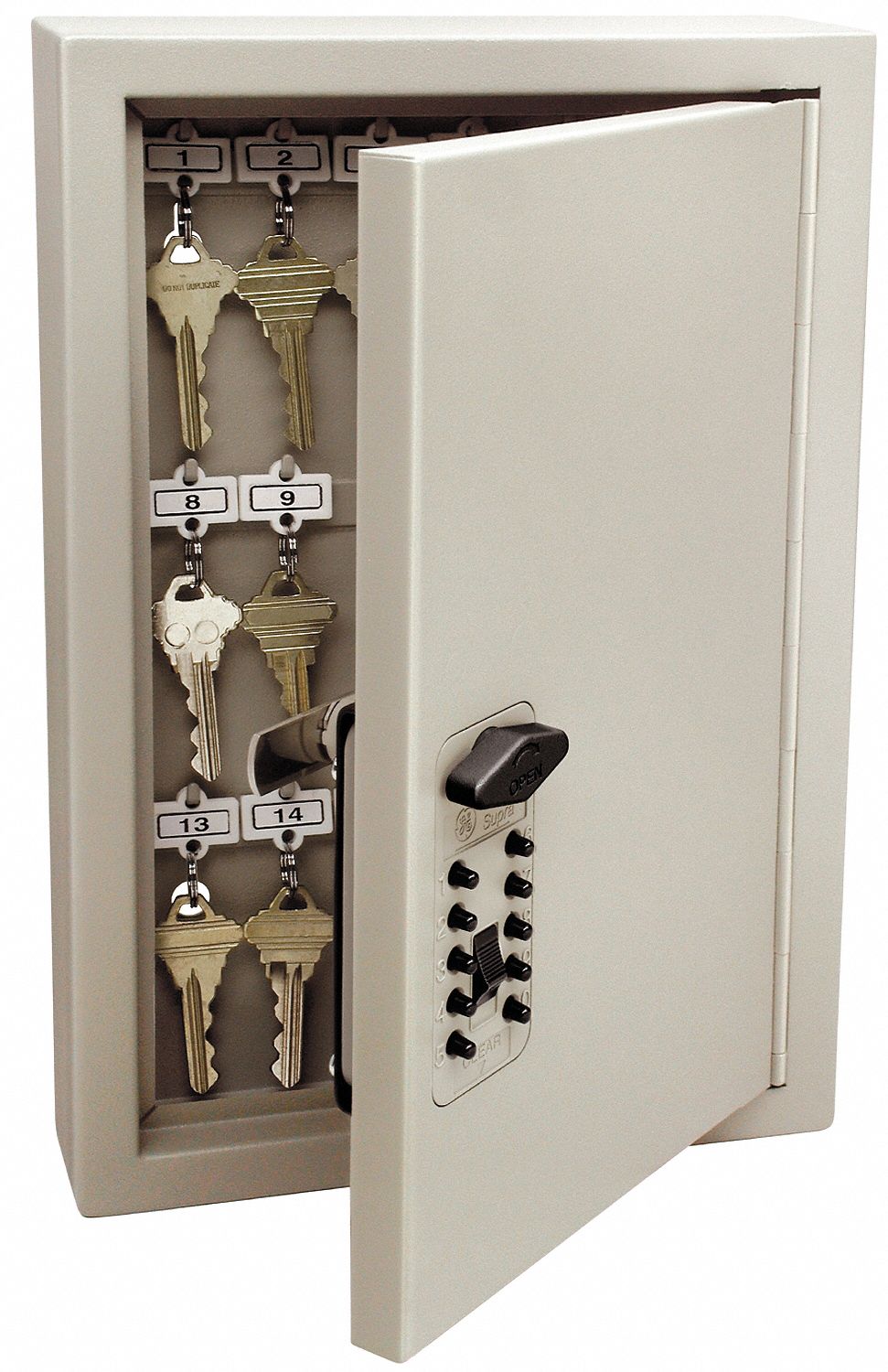 KIDDE, with Pushbutton Combo Lock, 30 Key Capacity (Units), Key