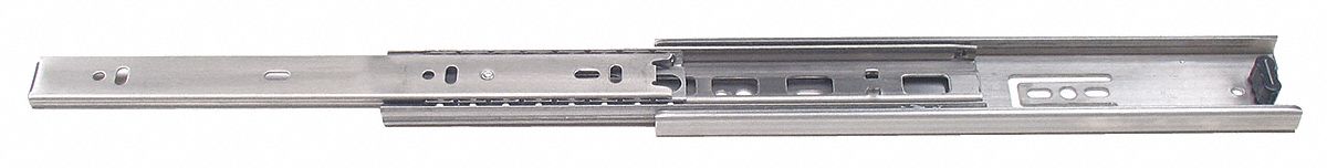 Drawer Slide: Ball Bearings, Side, Full Extension, 11 13/16 in Closed Lg, 11 13/16 in Travel Lg