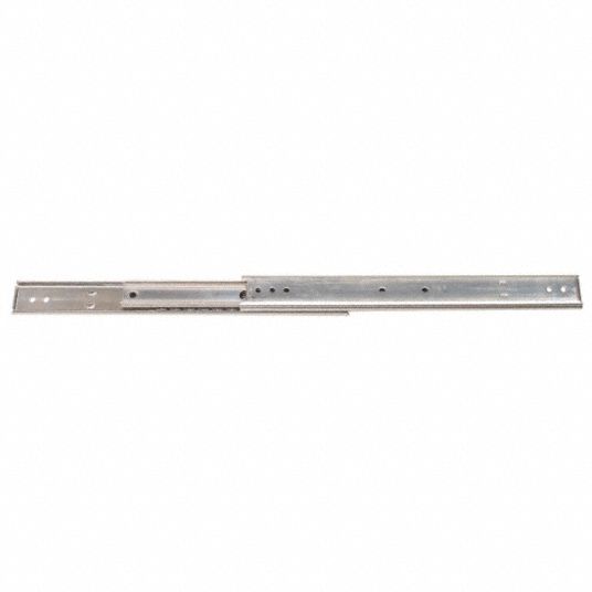 LAMP Drawer Slide Conventional, Side, Friction, Zinc Plated, Full, Non