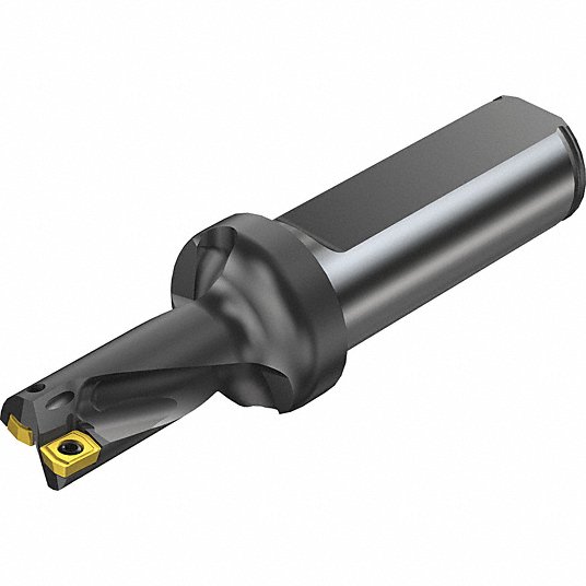 SANDVIK COROMANT Indexable Drill: 1.000 in Shank Dia., Coolant Through,  Right Hand, 4.968 in