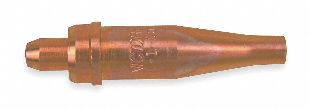 CUTTING TIP, 1-101 SERIES, SIZE 0, FOR ACETYLENE, ⅜ IN TO ½ IN WIRE