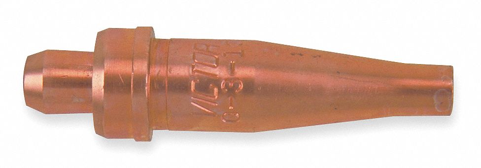 CUTTING TIP, 3-101 SERIES, SIZE 0, FOR ACETYLENE, ⅜ IN TO ½ IN WIRE