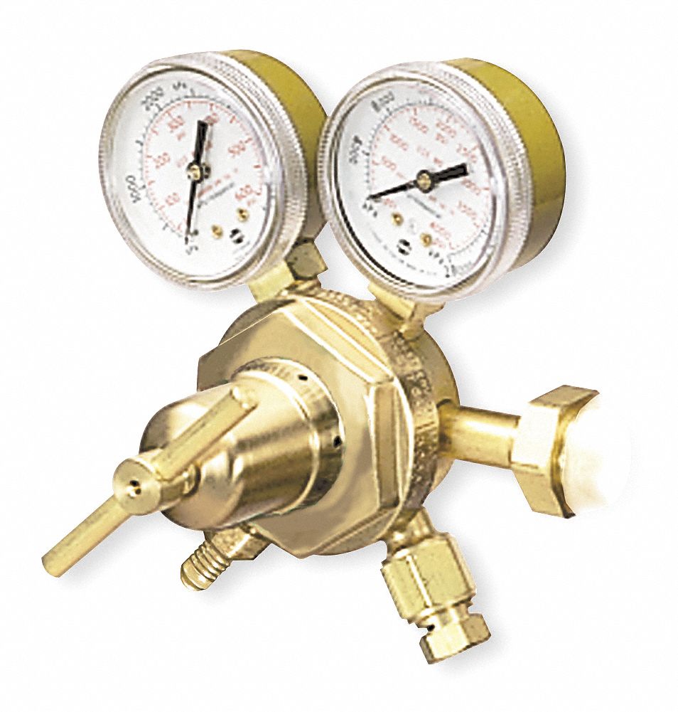 VICTOR Gas Regulator Single Stage, CGA 580 Inlet, 1/4 in 37° Flared