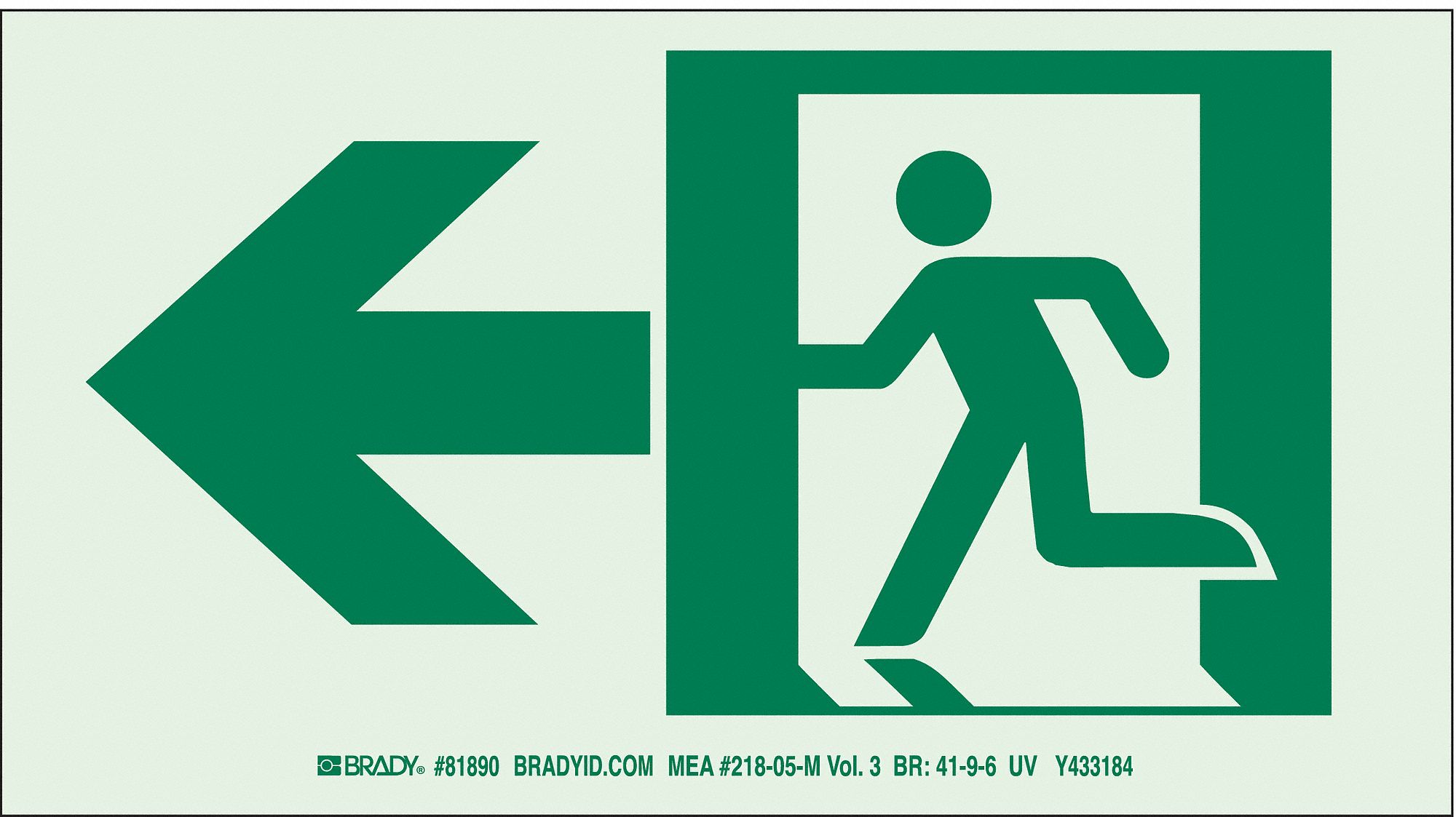 Sign, No Legend, 5"x14"