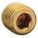 COUNTERSINK PLUG: BRASS, ⅛ IN FITTING, MALE NPT, ¼ IN OVERALL LG, HEX PLUG DRIVE, PLUG