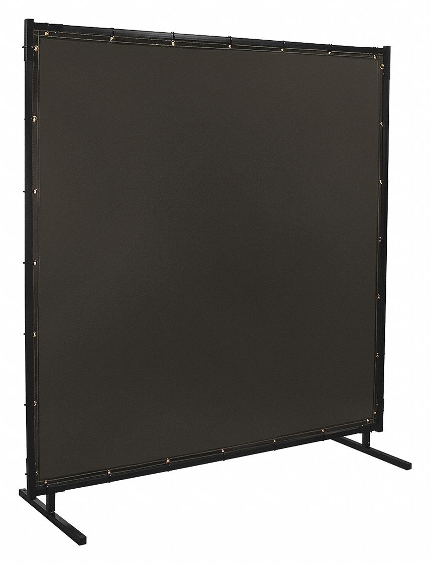 WELDING SCREEN, VINYL, 6 X 6 FT, GREY, 1 IN FRAME, GREY