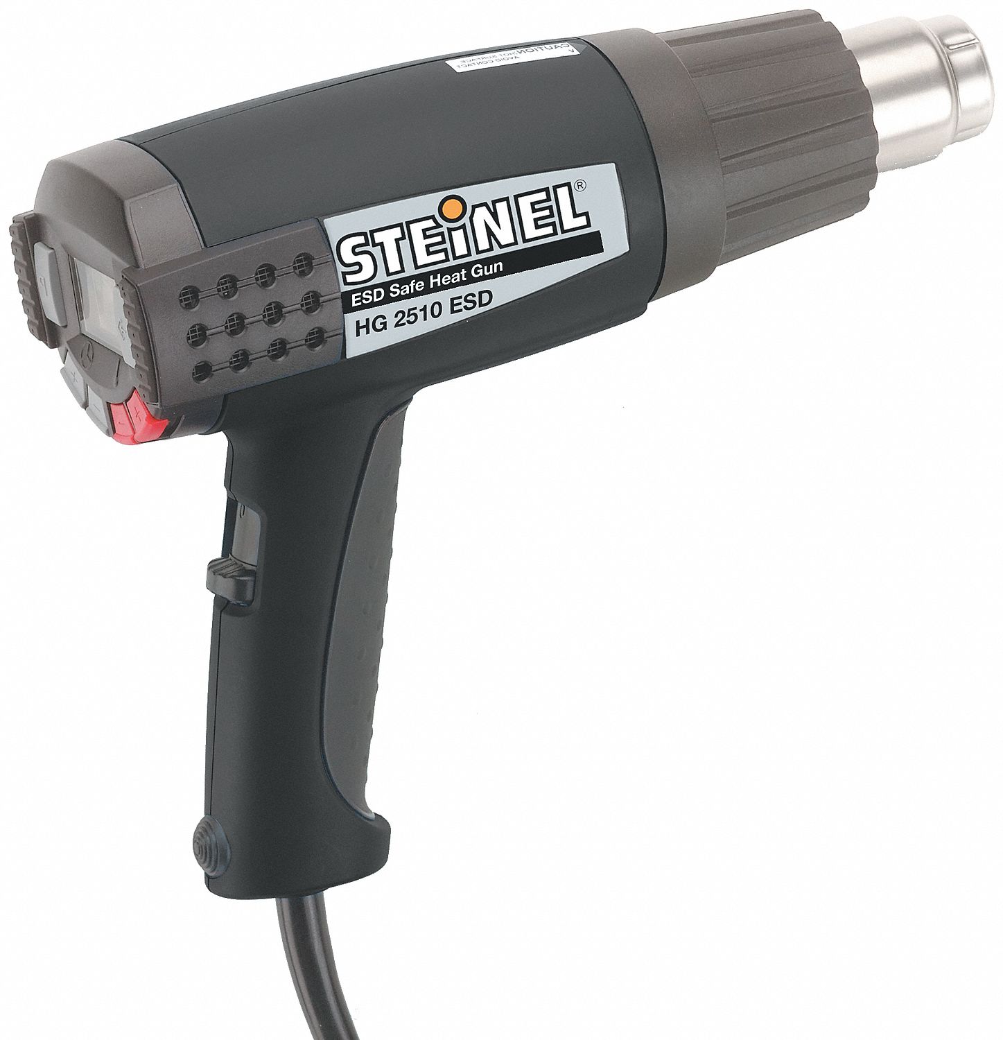 Steinel Kit de electrónica HG 2320 E, pistola de calor profesional,  pantalla LCD, motor sin escobillas de 1600 W, pistola de aire caliente,  incluye 4