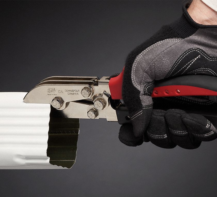 MALCO 3 Blade Downspout Crimper, 9" Length, 1 1/4 in Jaw Depth 5KNU6