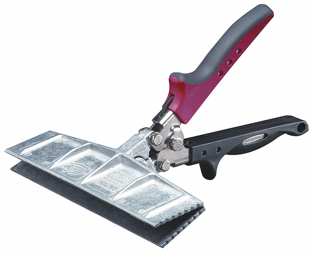 Hand Seamer: 9 in Jaw Wd, 2 in Jaw Dp, 1/4 in Increments