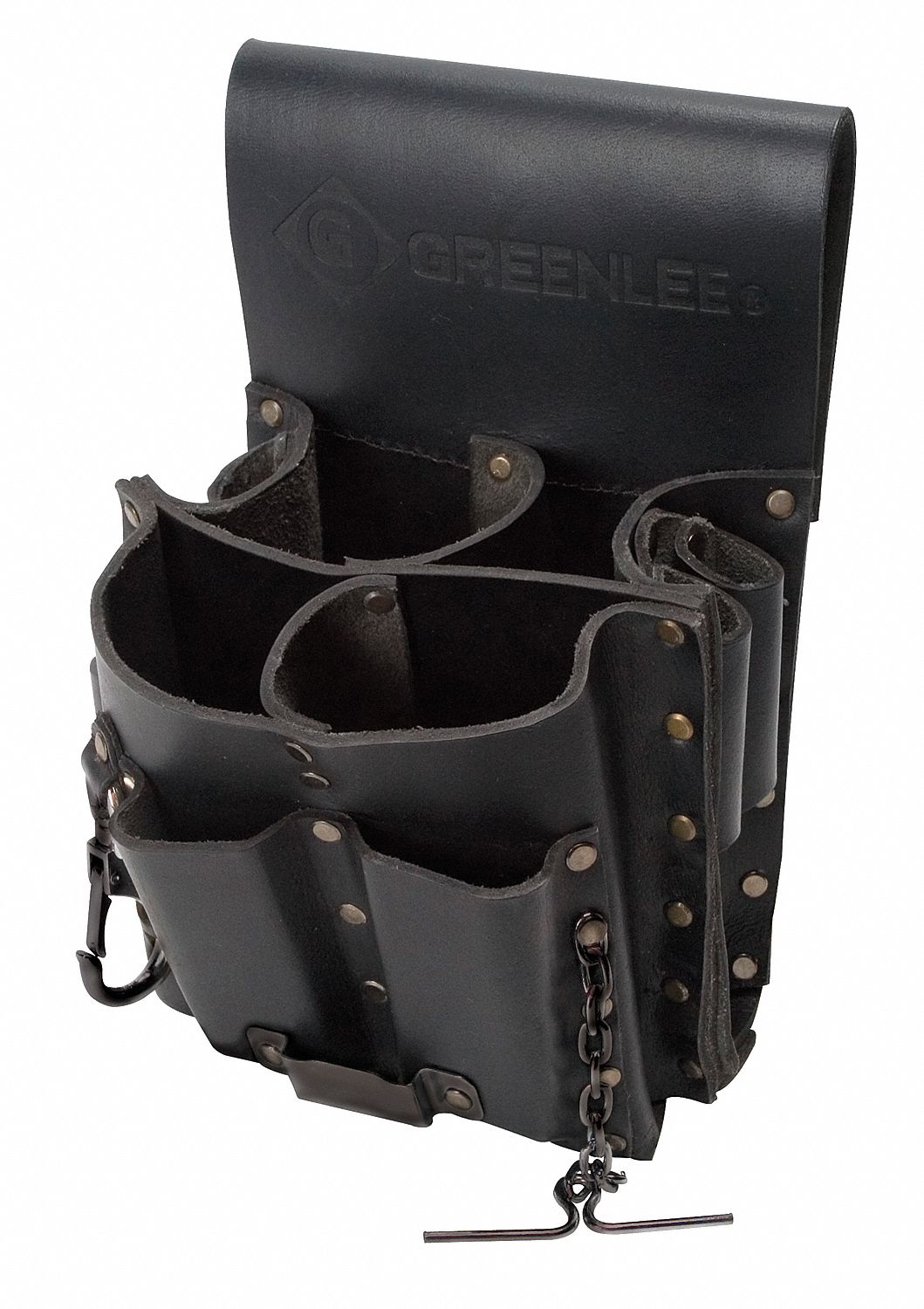 GREENLEE Black, Tool Pouch, Leather, For Maximum Belt Width 3 in